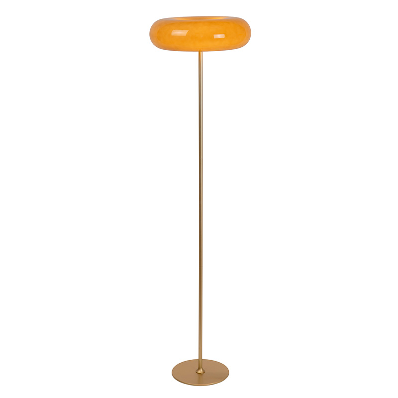 Lampada da terra retrò tortora, Sentino, con interruttore