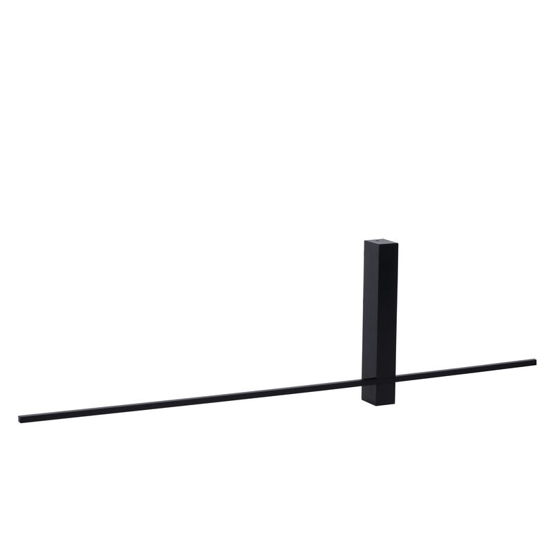 Applique da parete moderna nera, Segin, 6W, 2700K LED