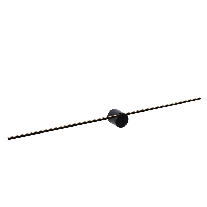 Applique da parete moderna nera, Mizar, 10W, 2700K LED, IP44