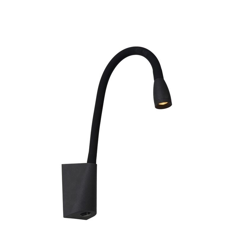 Applique da parete moderna nera, Galen, 3W, 3000K LED, con interruttore