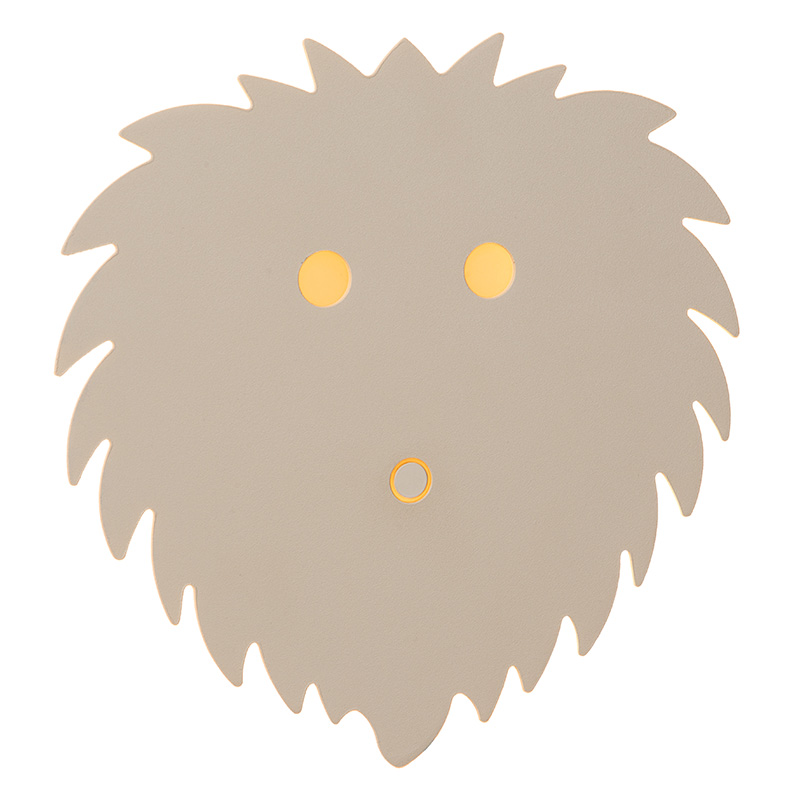 Applique da parete per bambini moderna beige, Charlie, 5W, dim to warm LED, controllo touch