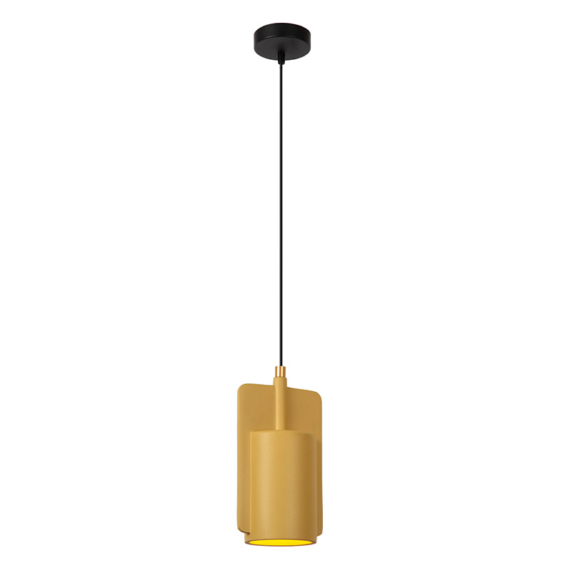 Lampada a sospensione in cemento gialla, Ninja
