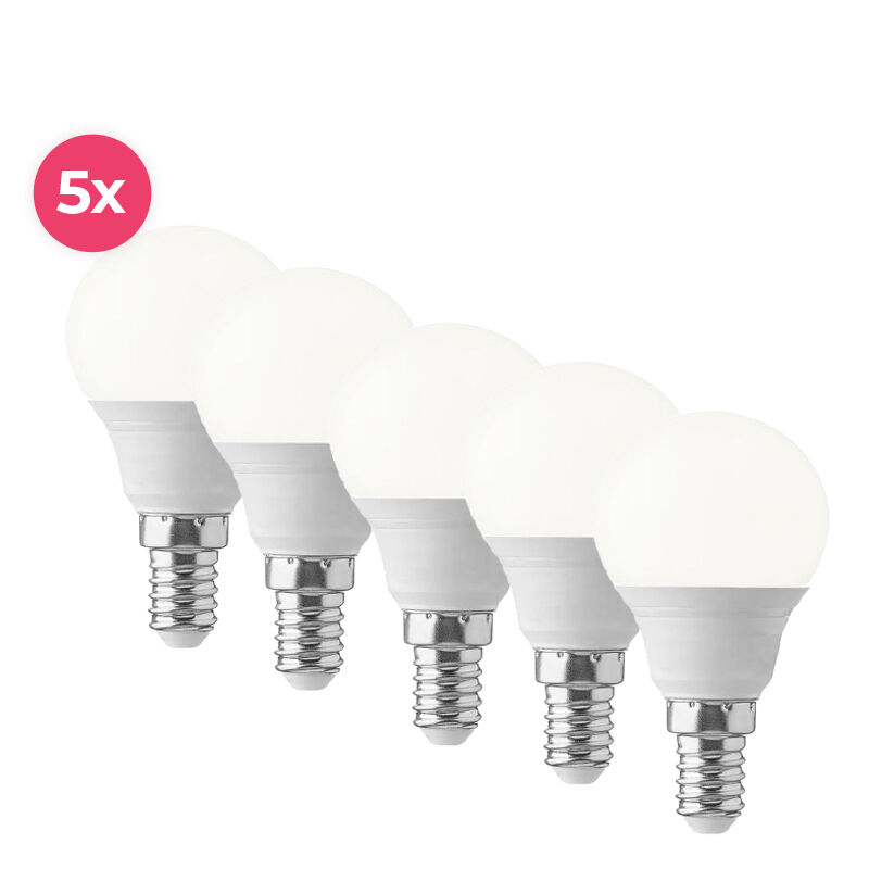 Lampada a sfera LED E14 Lasco, 3w, bianco caldo