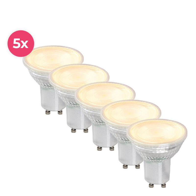 Lampada a LED GU10 trasparente dimmerabile Antonie, 5w, bianco caldo