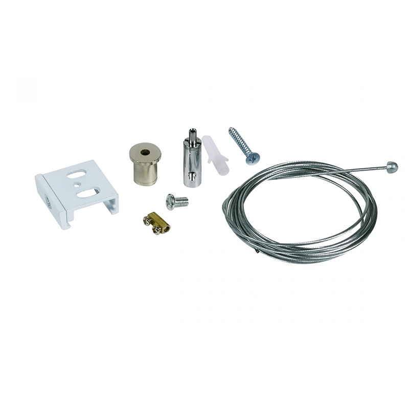 Set sospensione per illuminazione su binario trifase, 3 metri, bianco, Pro