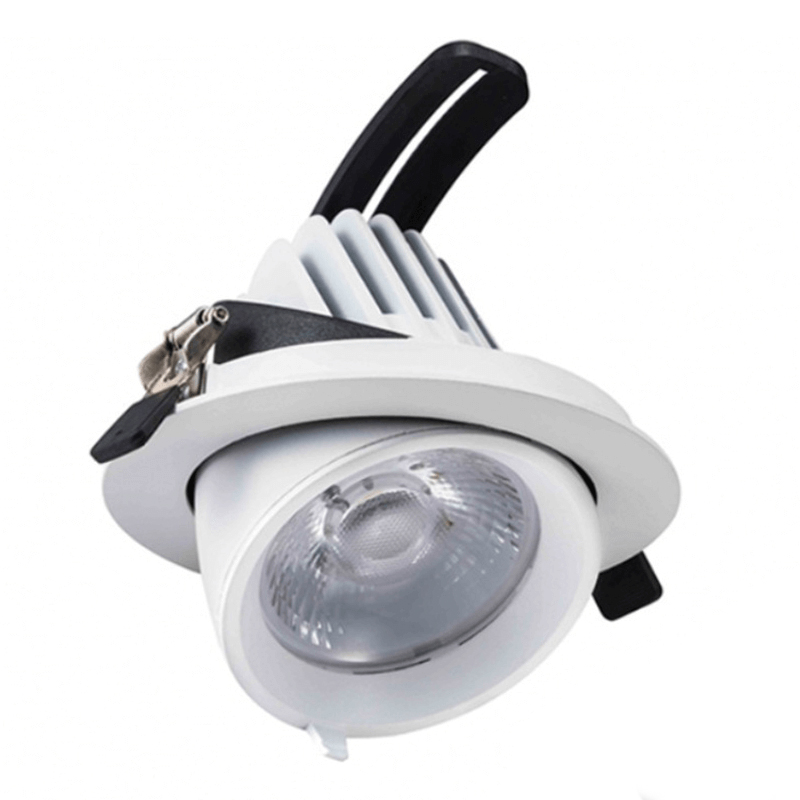 Downlight bianco in alluminio, Shanaya, 30W, white switch LED
