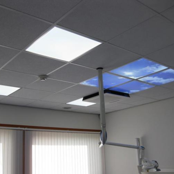 Stampa fotografica nuvola - set di 4 lastre acriliche con stampa, per pannelli LED 60x60 cm