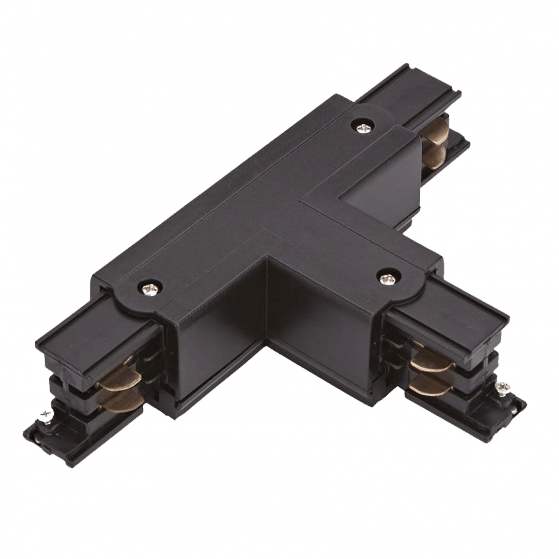 Connettore a T per illuminazione su binario trifase, sinistro 1, nero, Pro