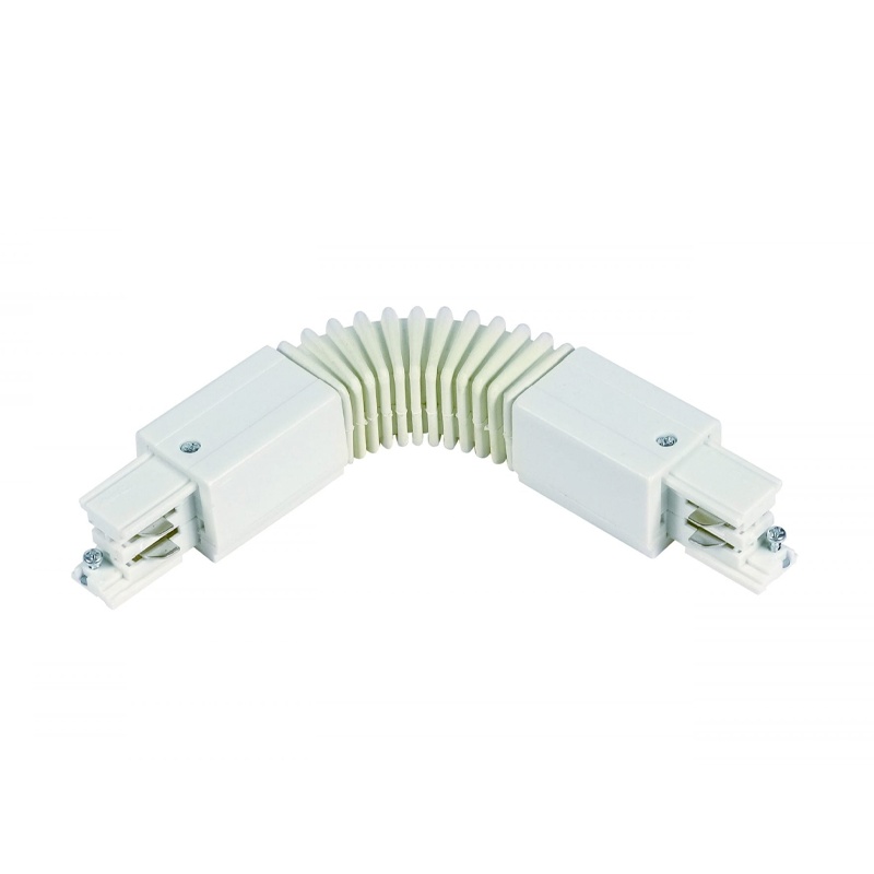 Connettore flessibile per illuminazione su binario trifase, bianco, Pro