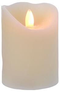 Candela LED tremolante 17 cm, crema