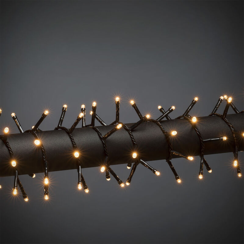 Luci di Natale a LED da esterno da 18 m, 240 luci bianche calde