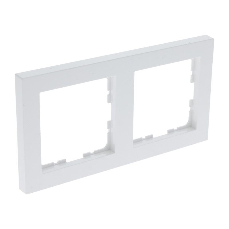 Cornice di copertura Q-Link S-Line, 2 vie, bianco polare