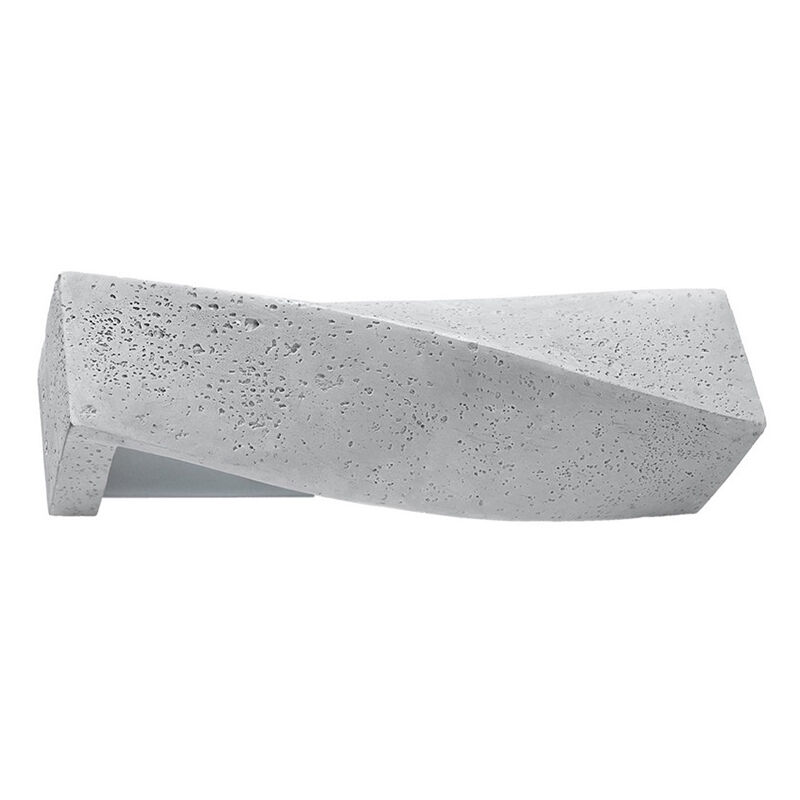 Applique da parete in cemento grigia, Annick