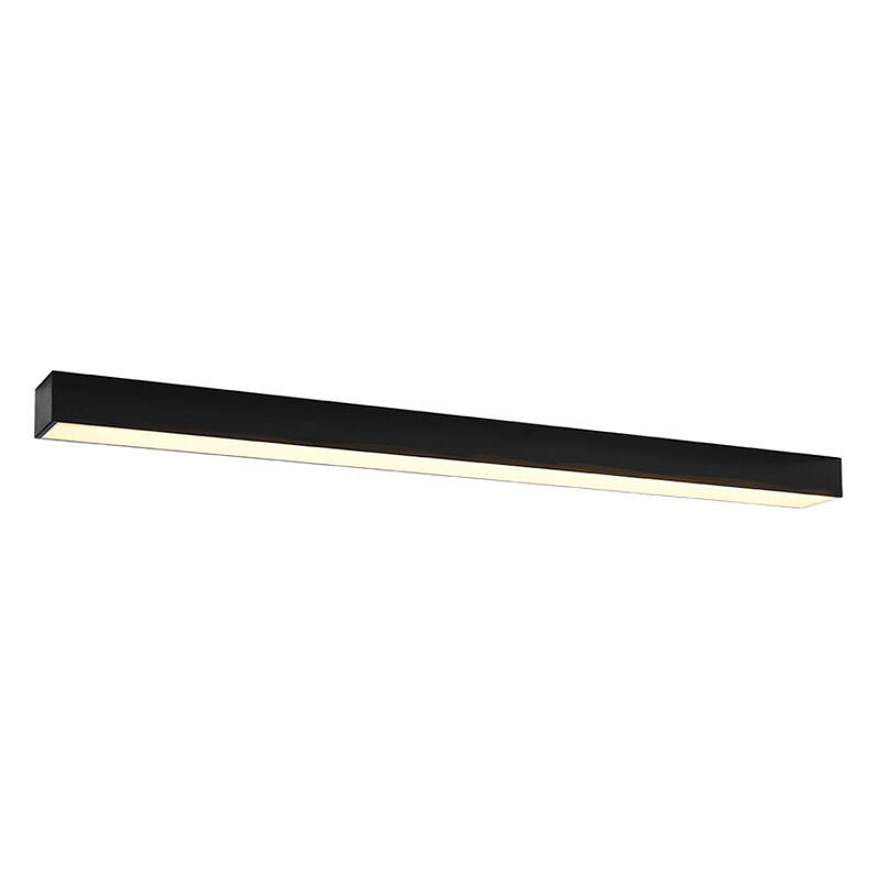Applique da parete in alluminio nera, Mascha, 48W, 3000K LED