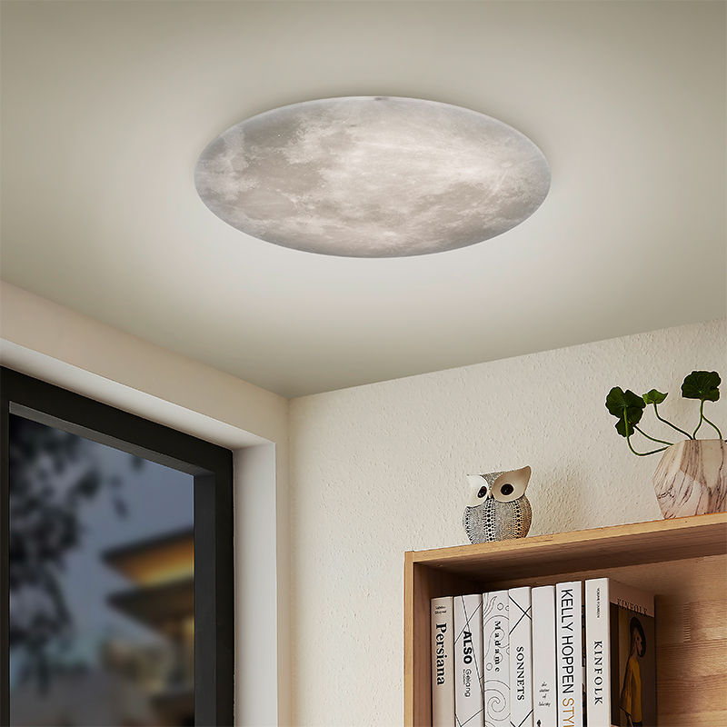 Plafoniera moderna bianca, Fly, 22W, 3000K LED, con telecomando