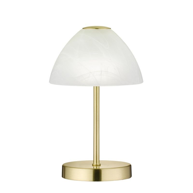 Lampada da tavolo moderna in nichel, Aaron, 2,5W, 3000K LED, con interruttore