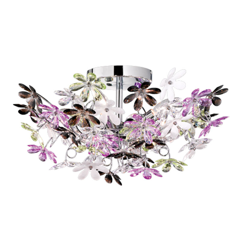 Lampada da soffitto retrò cromata, Wooler