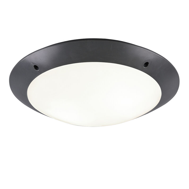 Plafoniera moderna antracite, Gandrup, IP54