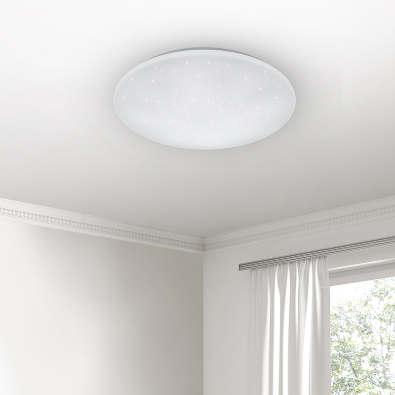Plafoniera moderna bianca, Gilleleje, 27W, bianco regolabile tra caldo e freddo LED, con telecomando