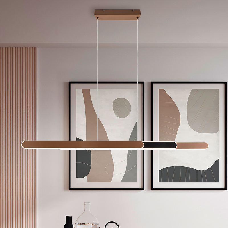 Lampada a sospensione design in ottone, Dwayn, 48W, bianco regolabile tra caldo e freddo LED, controllo touch