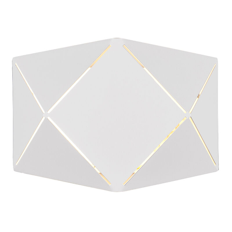 Applique da parete moderna bianca, Soloro, 6W, 3000K LED