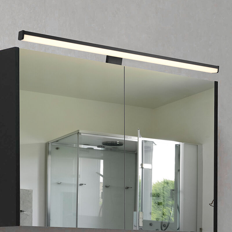 Applique per bagno moderna nera, Celal, 11,5W, 3000K LED, IP44