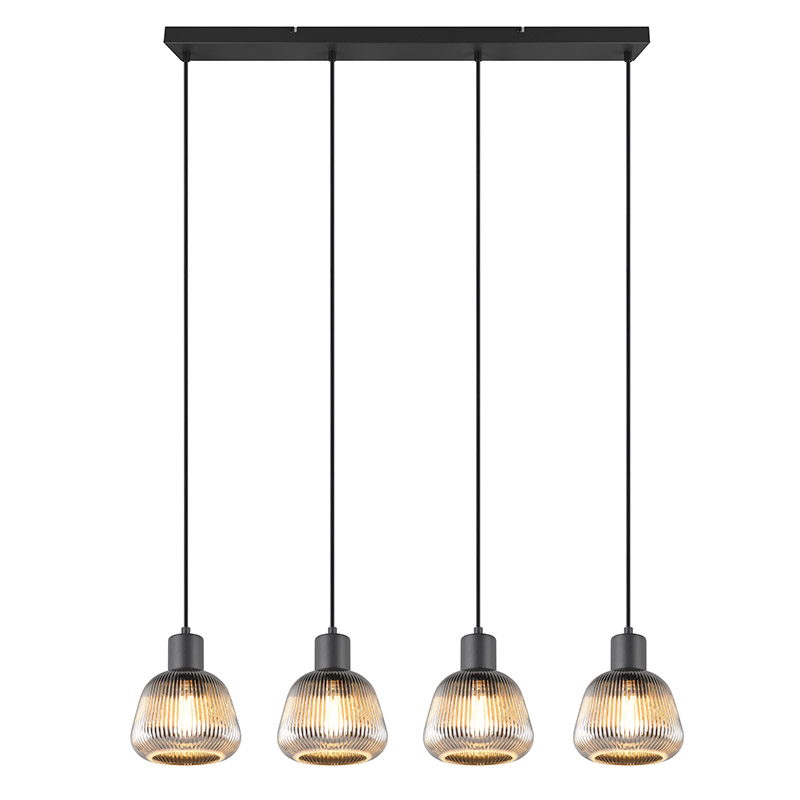 Lampada a sospensione moderna nera, Meriem