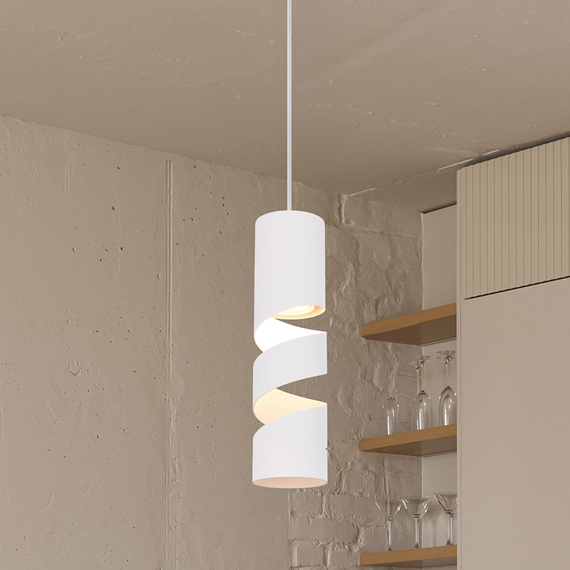 Lampada a sospensione design bianca, Marouan