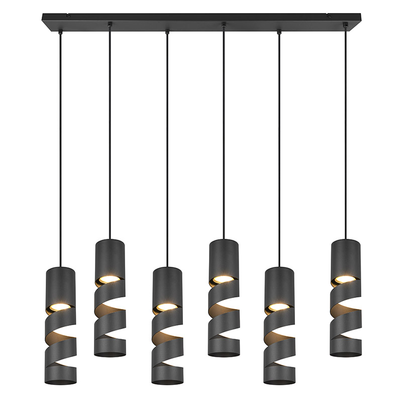 Lampada a sospensione design nera, Marouan