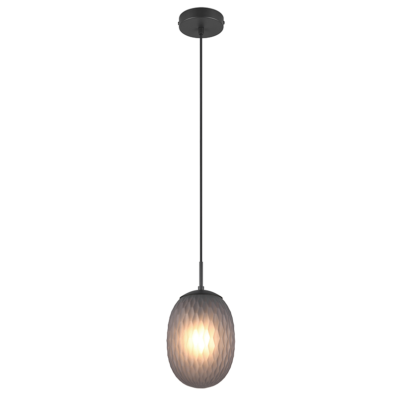 Lampada a sospensione design grigia, Danyal