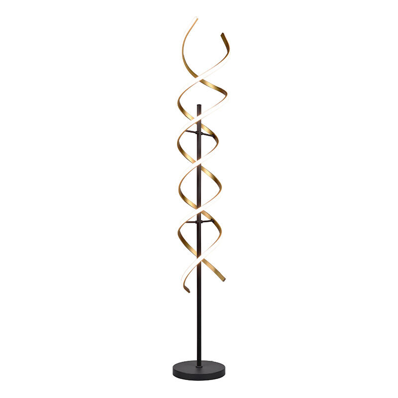 Lampada da terra design in ottone, Sylvian, 32W, bianco regolabile tra caldo e freddo LED, controllo touch