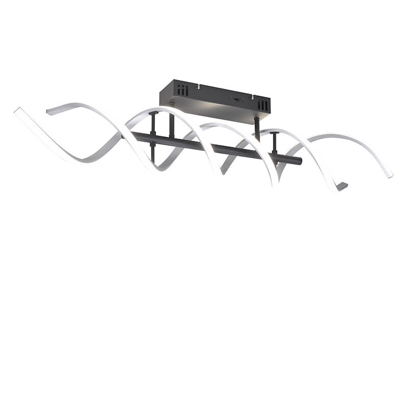 Lampada da soffitto design cromata, Sylvian, 41W, bianco regolabile tra caldo e freddo LED, dimmer in 3 fasi
