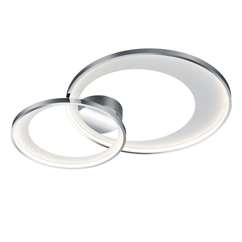 Plafoniera moderna cromata, Kendi, 36W, 3000K LED