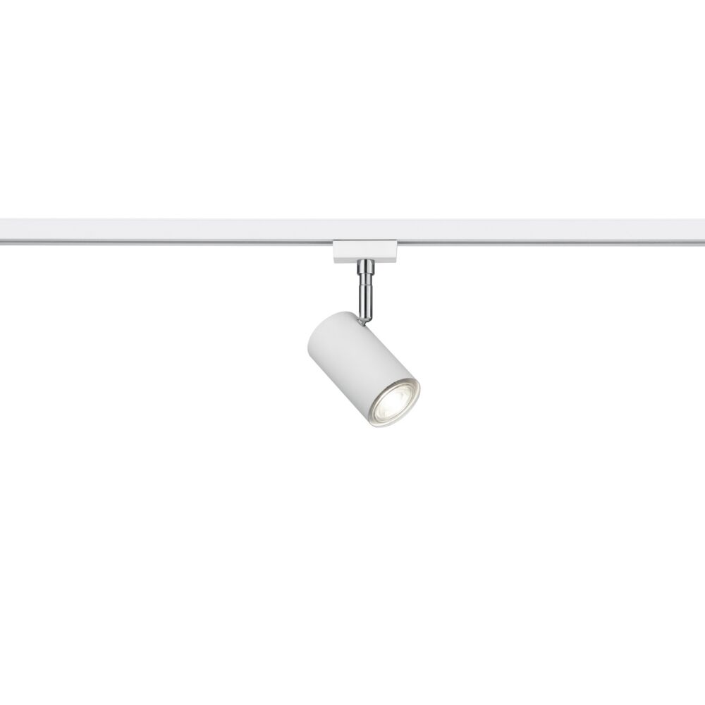 Spot Kaso bianco per illuminazione a binario a 2 fasi