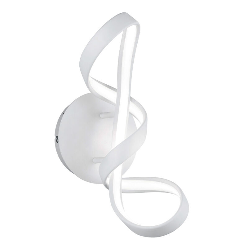 Applique da parete design bianca, Renso, 18W, 4000K LED, dimmer in 3 fasi