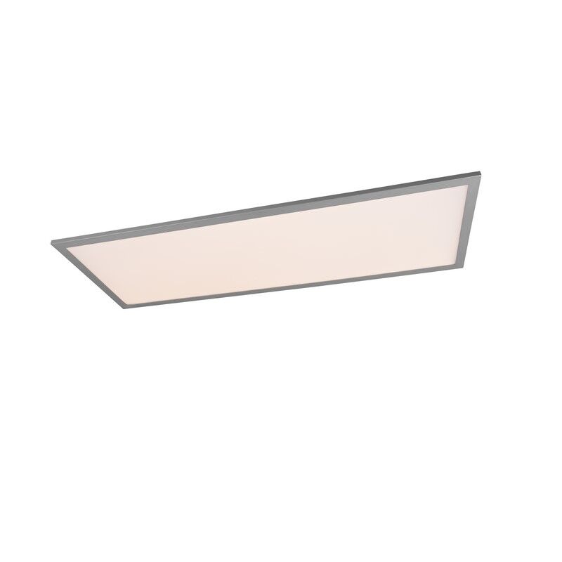 Plafoniera moderna grigia, Marlise, 33,5W, bianco regolabile tra caldo e freddo LED, con telecomando