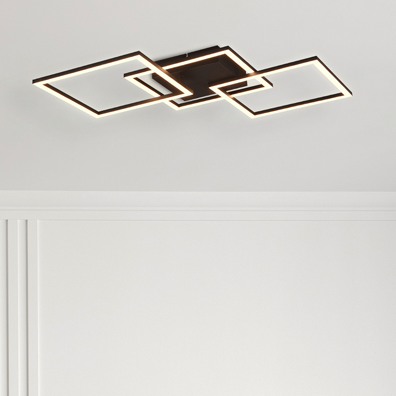 Plafoniera moderna nera, Margaux, 31W, 3000K LED