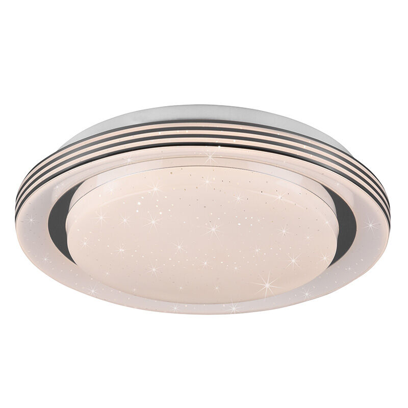Plafoniera moderna bianca, Alpha, 10,5W, bianco regolabile tra caldo e freddo LED, con telecomando
