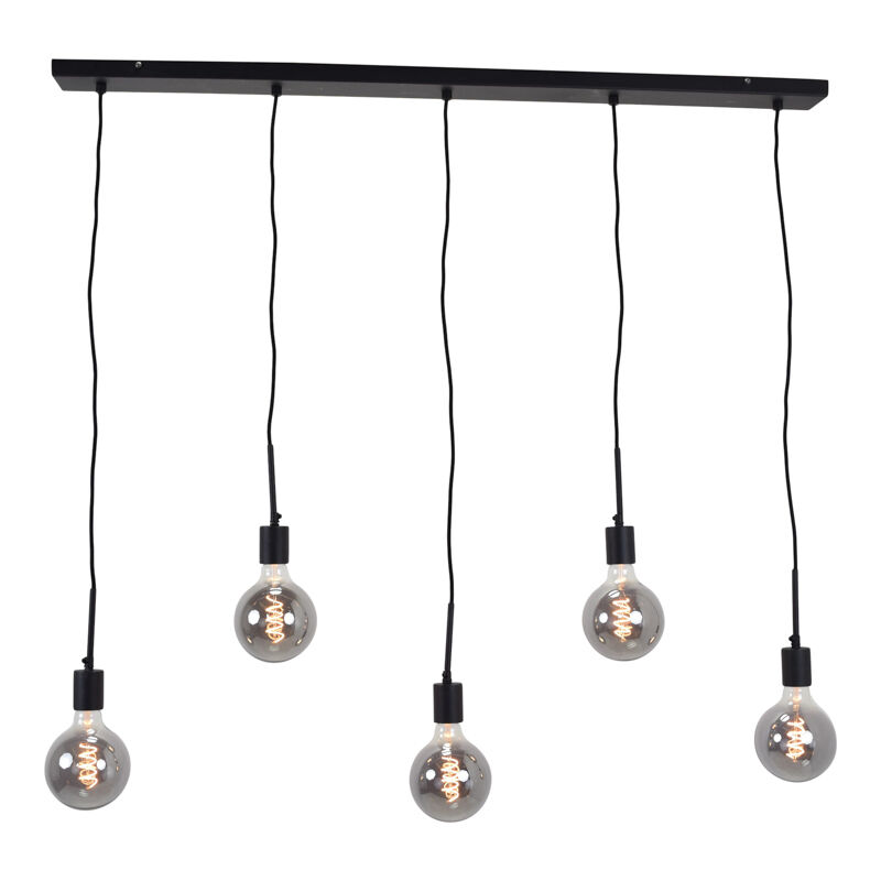 Lampada a sospensione nera industriale, Bolb