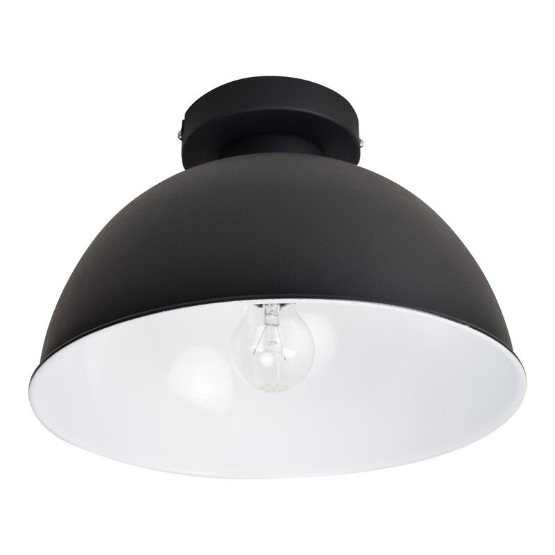 Lampada da soffitto nera industriale, Redon