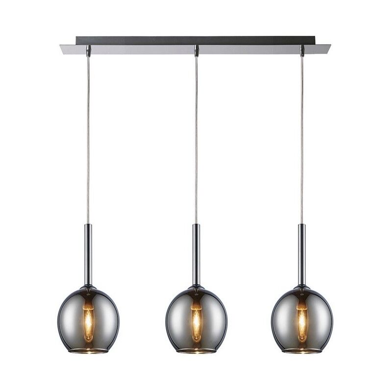 Lampada a sospensione cromata design, Gwendolynn