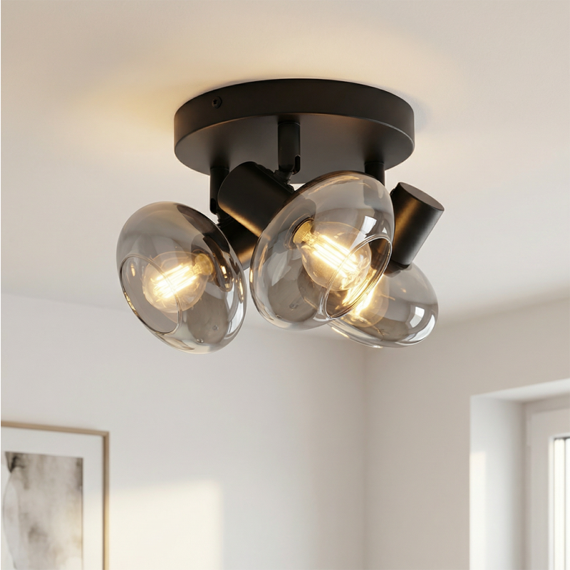 Faretto da soffitto nero design, Skip