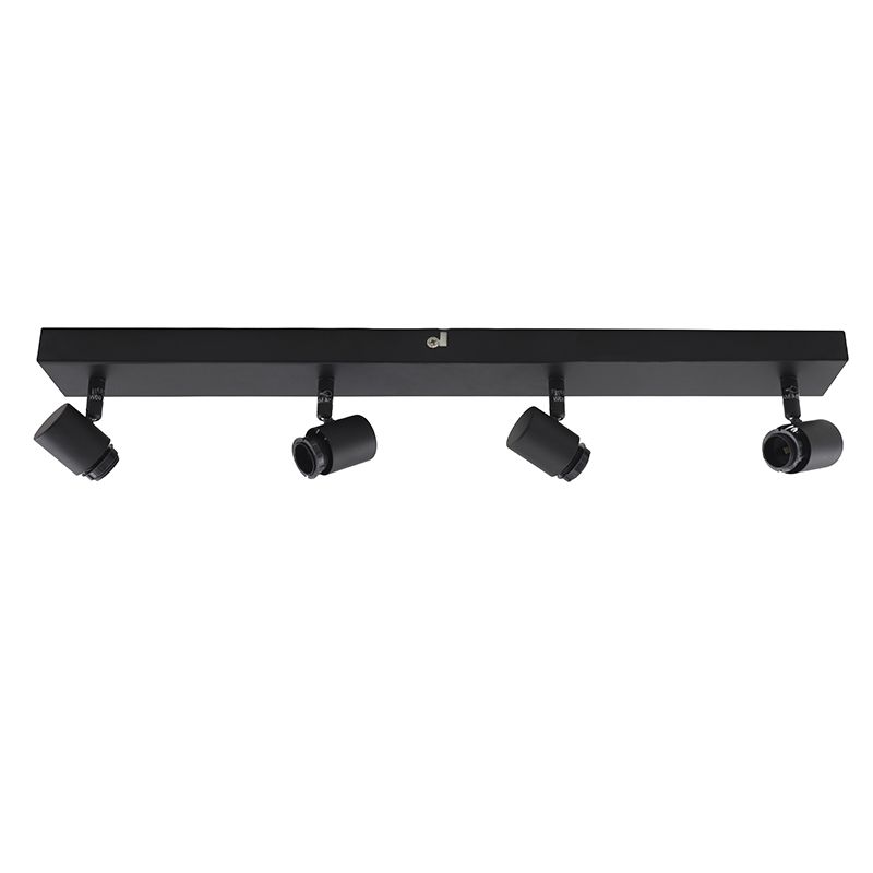 Rosone lampada nero in alluminio, Rika