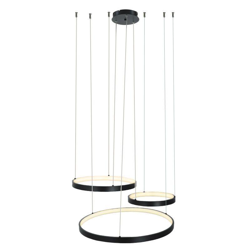 Lampada a sospensione nera design, Giorgio, 60W, 2700K LED
