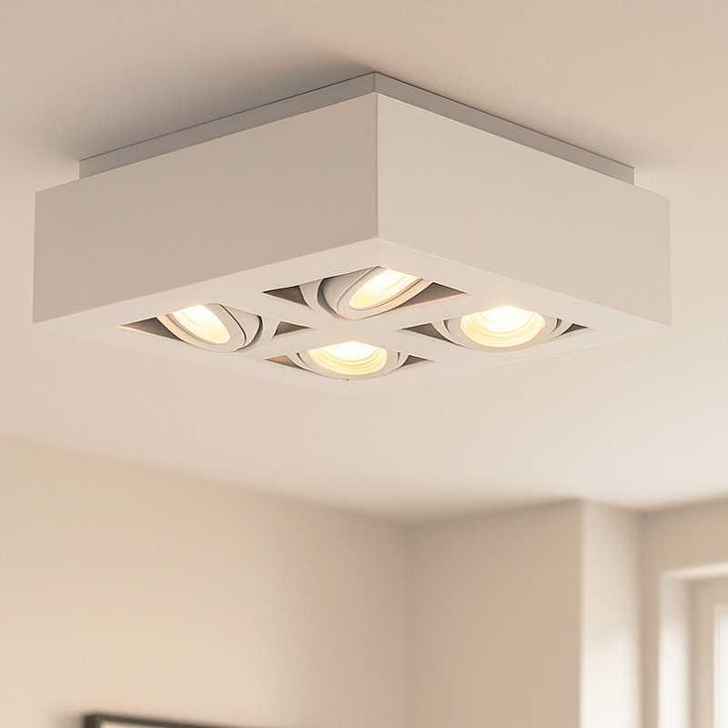 Faretto da superficie bianco moderno, Akira