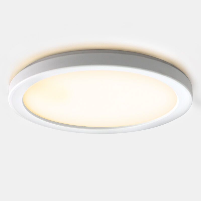 Lampada da soffitto da bagno bianca in plastica, Shivani, 15W, 3000K LED, IP44