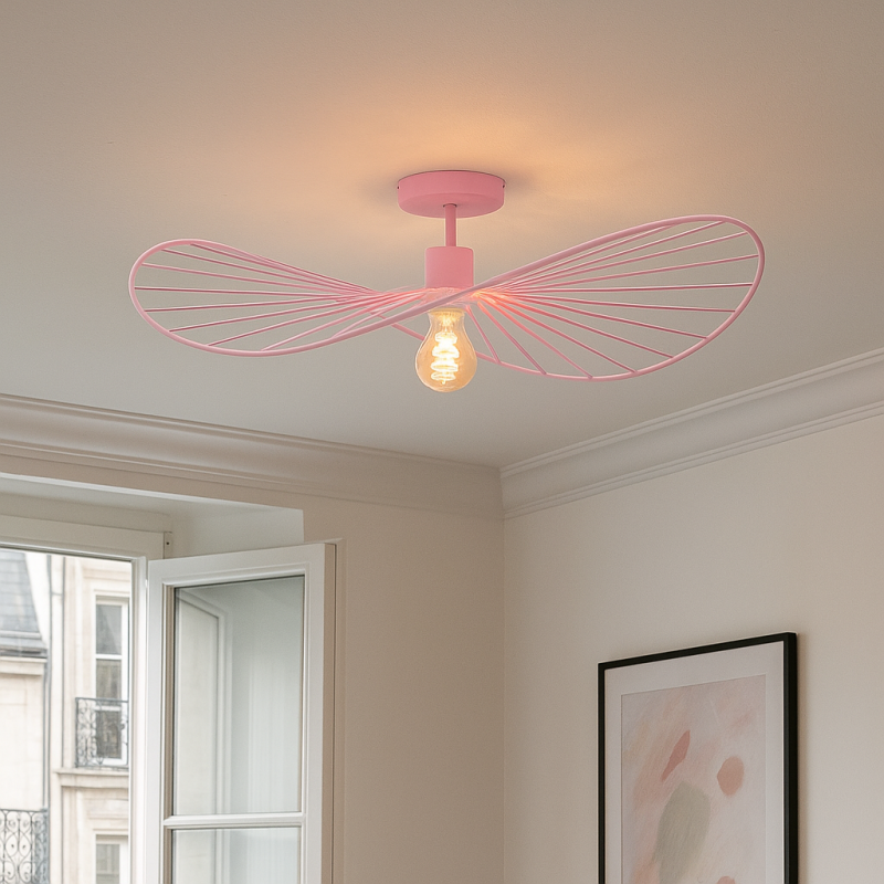 Lampada da soffitto rosa moderna, Jolinda