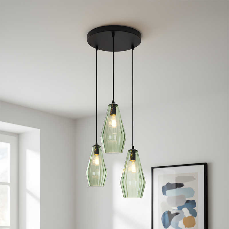 Lampada a sospensione verde moderna, Aimee