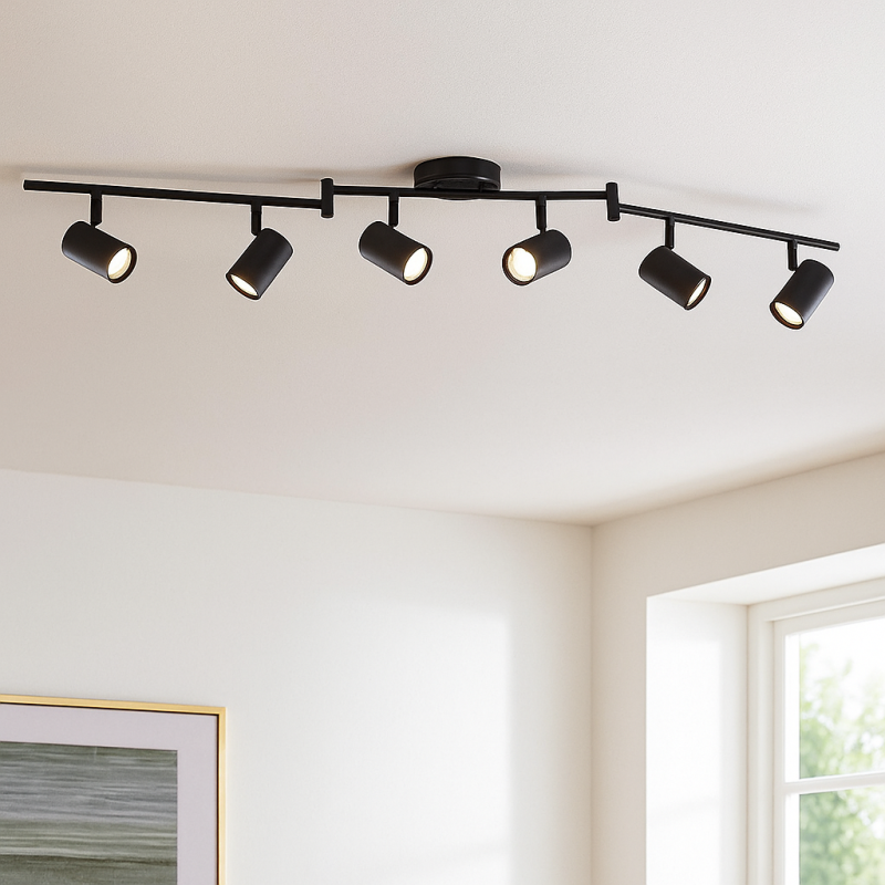 Faretto da soffitto nero moderno, Elena