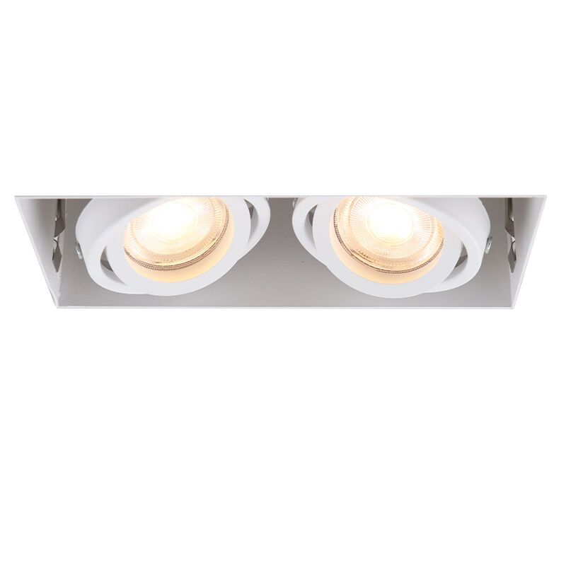 Faretto da incasso senza cornice bianco moderno, Joost